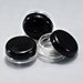 Clear Jars w/Black Lids (3 gram, 100 jars + 100 labels) - 800B