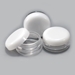 Clear Jars w/White Lids (3 gram, 100 Jars + 100 labels) - 800W
